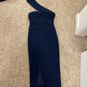 One shoulder Midi Dress